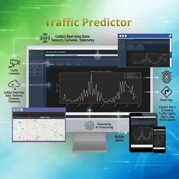traffic predictor software for AI traffic management and adaptive signal control